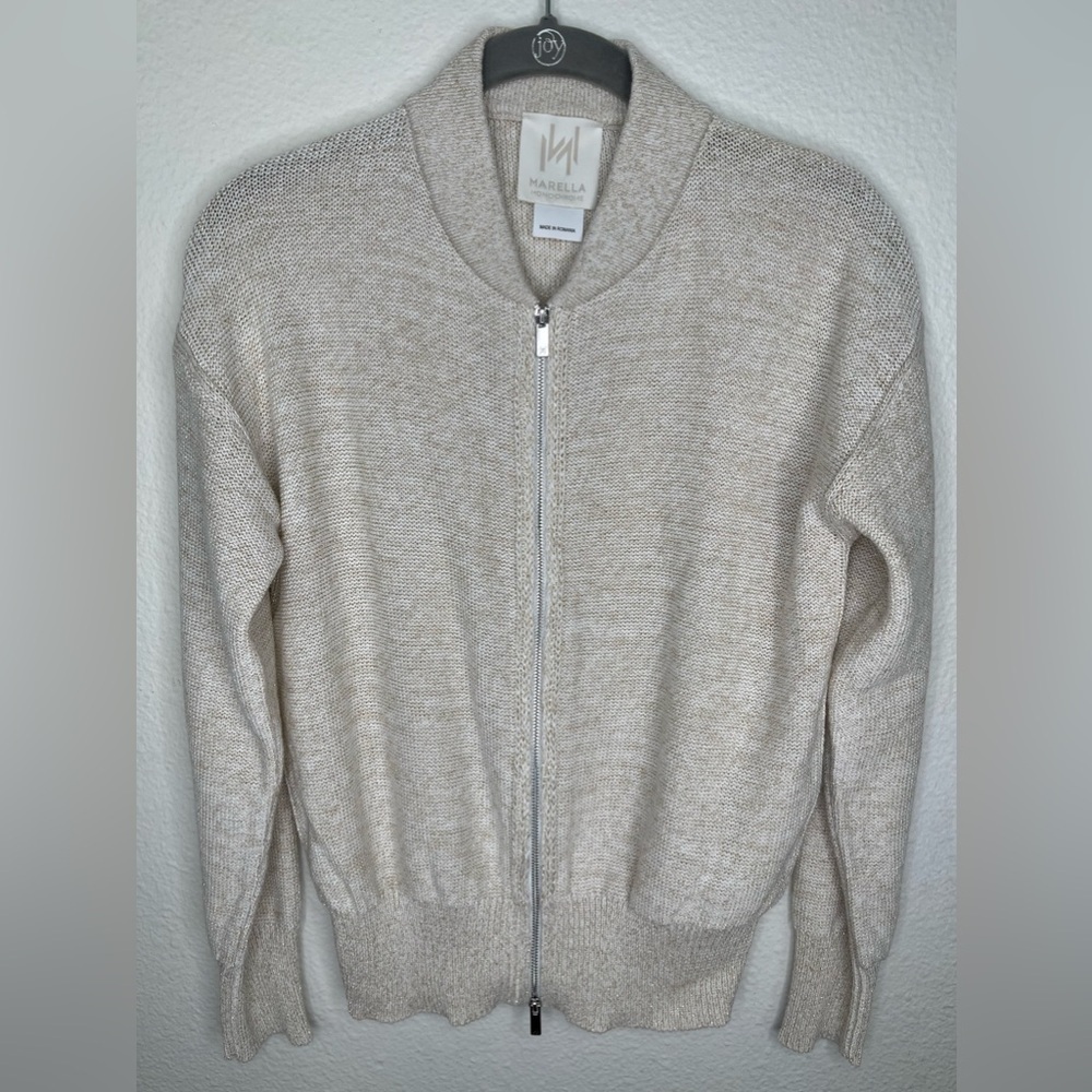 Marella monochrome zip up sweater